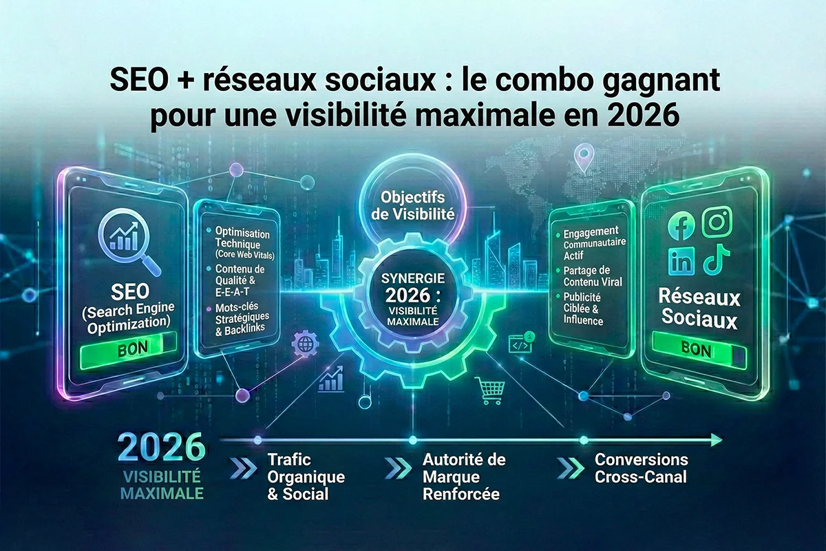 SEO + réseaux sociaux : le combo gagnant pour une visibilité maximale en 2026